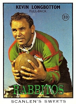 Kevin Longbottom playing for Souths in 1968